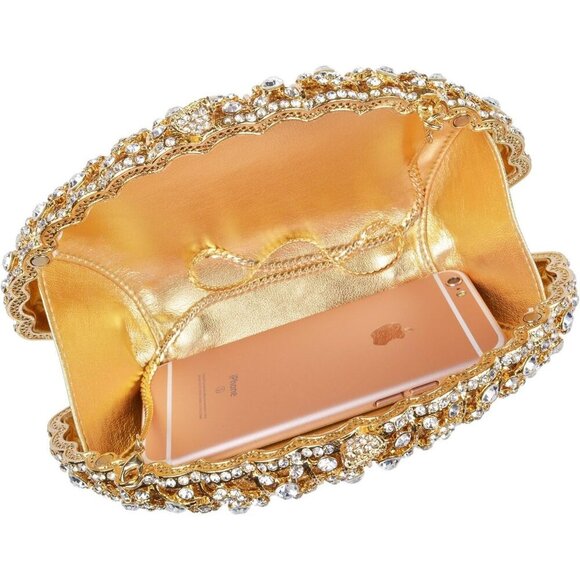 Luxury Crystal Rhinestone Clutch for Women, Sparkly Evening Bag for Party & Prom - Picture 4 of 6